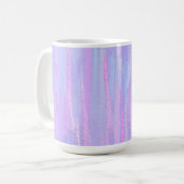 Pastel Brush Strokes Personalisiert Kaffeetasse (Vorderseite Links)
