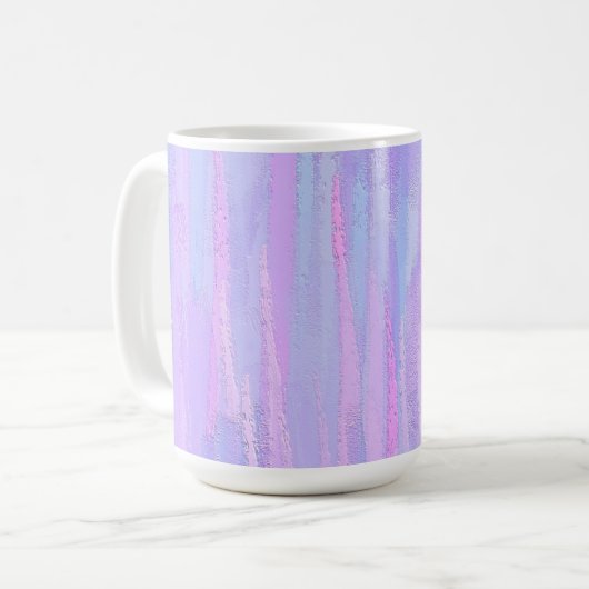 Pastel Brush Strokes Personalisiert Kaffeetasse (Vorderseite Links)
