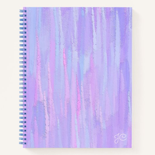 Pastel Brush Strokes Personalisiert Notizblock (Vorderseite)
