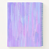 Pastel Brush Strokes Personalisiert Notizblock (Rückseite)