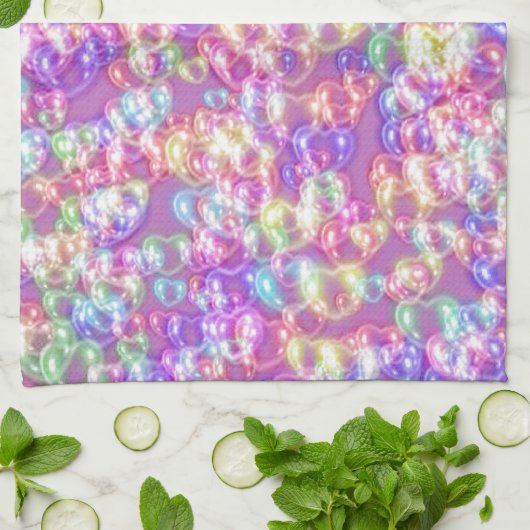 Pastel Bubbles Küchentuch (Gefaltet)