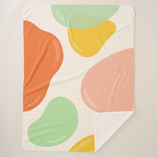 Pastel Bubbles Sherpadecke (Vorderseite)