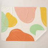 Pastel Bubbles Sherpadecke (Vorderseite (Horizontal))