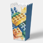 Pastel Building Block Splash Boy Birthday Party Geschenkschachtel (Rückseite)