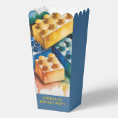 Pastel Building Block Splash Boy Birthday Party Geschenkschachtel (Vorderseite)