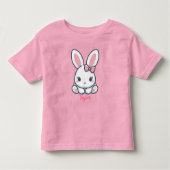 Pastel Bunny Charm Kleinkind T-shirt (Vorderseite)