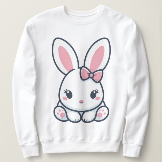 Pastel Bunny Charm Sweatshirt (Design vorne)