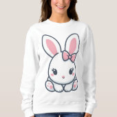 Pastel Bunny Charm Sweatshirt (Vorderseite)