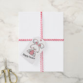 Pastel Bunny Elegance Geschenkanhänger (Mit Garn)