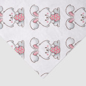 Pastel Bunny Elegance Seidenpapier (Detail)