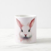 Pastel Bunny Face Tasse: Niedlich & gemütlich rosa Kaffeetasse (Mittel)