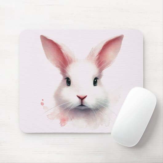 Pastel Bunny Magic: Girly Mouse Pad Mousepad (Mit Mouse)