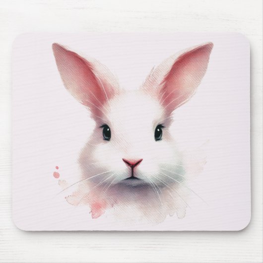 Pastel Bunny Magic: Girly Mouse Pad Mousepad (Vorne)