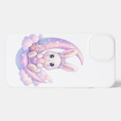 Pastel Bunny Mond iPhone-Hülle iPhone Hülle (Rückseite (Horizontal))