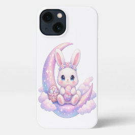 Pastel Bunny Moon iPhone Case 13 Hülle