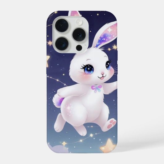 Pastel Bunny Phone Case –Kawaii Star Rabbit iPhone Hülle (Rückseite)