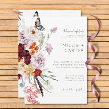 Pastel & Burgund Blooms Moderne Blumenhochzeit
