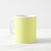 Pastel Buttercup Solid Color Personalisiert Kaffeetasse (Vorderseite Links)