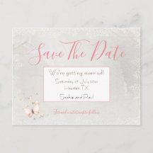Pastel Butterfells Grenze/Save the Date Postkarten