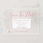 Pastel Butterfells Grenze/Save the Date Postkarten (Vorderseite)