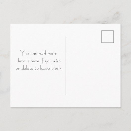 Pastel Butterfets Design Save the Date Postkarten (Rückseite)