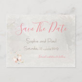 Pastel Butterfets Design Save the Date Postkarten (Vorderseite)
