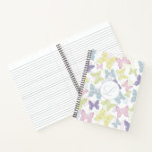 Pastel Butterflies 8.5" x 11" Spiral Notebook Notizblock (Innenseite)