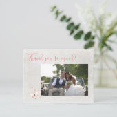 Pastel Butterflies Danke, Postcard Postkarte (Stehend Vorderseite)