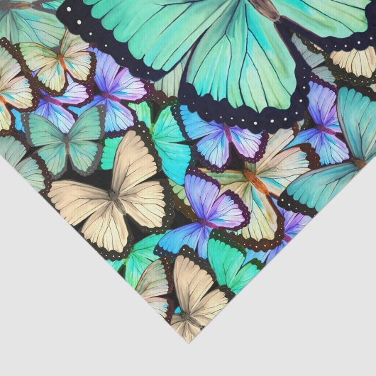 Pastel Butterflies Decoupage Seidenpapier (Ausschnitt)