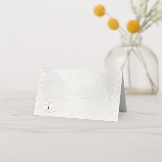 Pastel Butterflies Design, Platzkarten (Vorderseite)