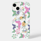 Pastel Butterflies Floral Case-Mate iPhone 14 Hülle (Rückseite)