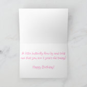 Pastel Butterflies Karte (Innenseite)