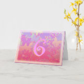 Pastel Butterflies Karte (Gelbe Blume)