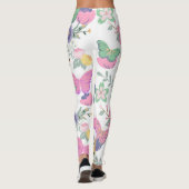 Pastel Butterflies Leggings (Rückseite)