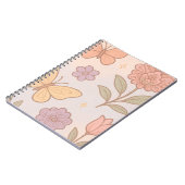 Pastel Butterfly-Blume Notizblock (Linke Seite)