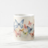 Pastel Butterfly Design Keramik Tasse (Mittel)