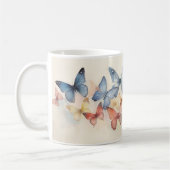 Pastel Butterfly Design Keramik Tasse (Links)