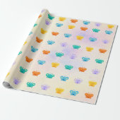 Pastel Butterfly Gift Wrap - Kawaii Wrapping Paper Geschenkpapier (Ungerollt)