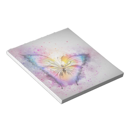 Pastel Butterfly Notizblock (angewinkelt)