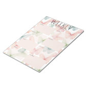Pastel Butterfly Weekekly Planner Notepad Notizblock (angewinkelt)