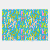 Pastel Cacti Collage Geschenkpapier Set (Vorderseite)