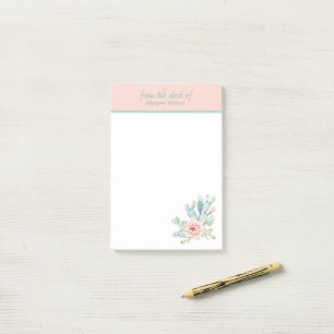 Pastel Cactus Personal Stationery Post-it Klebezettel
