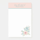 Pastel Cactus Personal Stationery Post-it Klebezettel (Vorderseite)
