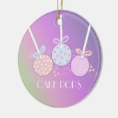 Pastel Cake Pops Keramikornament (Links)