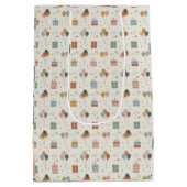 Pastel Cakes, Balloons & Confetti Scandi Mittlere Geschenktüte (Rückseite)