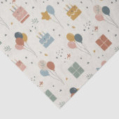  Pastel Cakes, Balloons & Stars Scandi Birthday Seidenpapier (Detail)