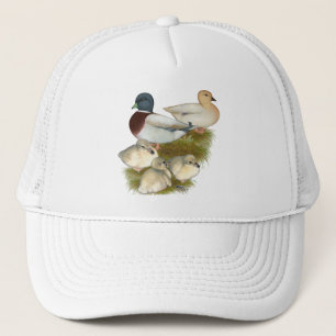 Pastel Call Duck Family Truckerkappe