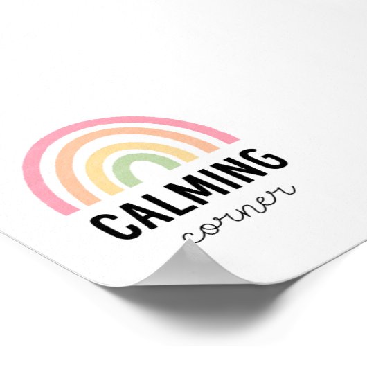 Pastel Calming Corner Poster (Ecke)