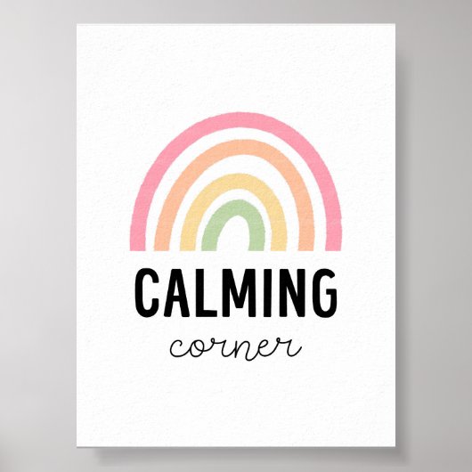 Pastel Calming Corner Poster (Vorne)