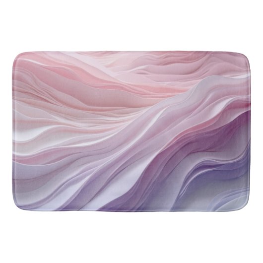 Pastel Calming Wave Muster Badematte (Vorderseite)